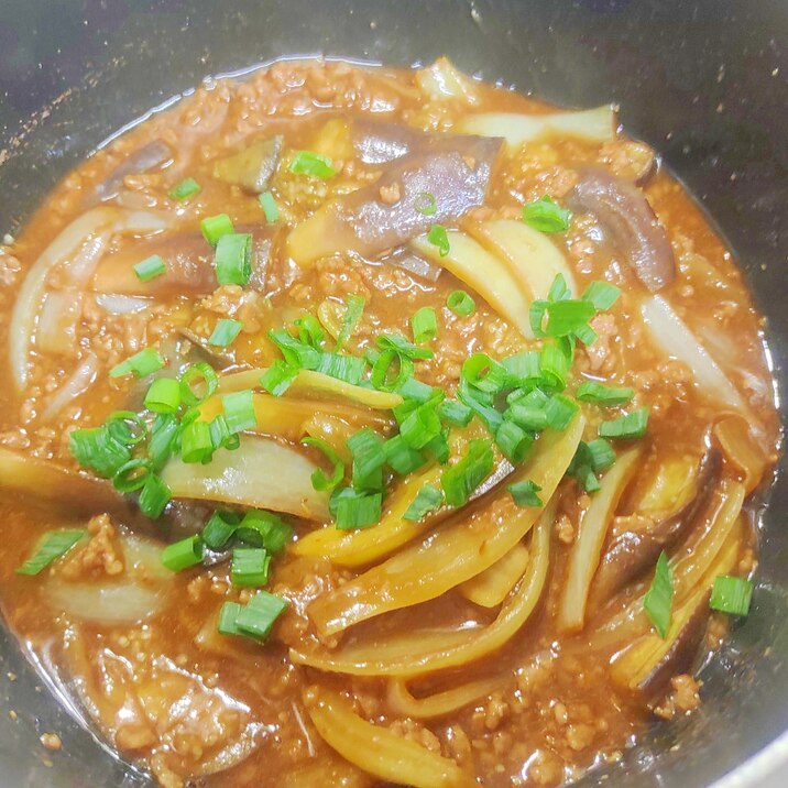 ひき肉なす炒め
